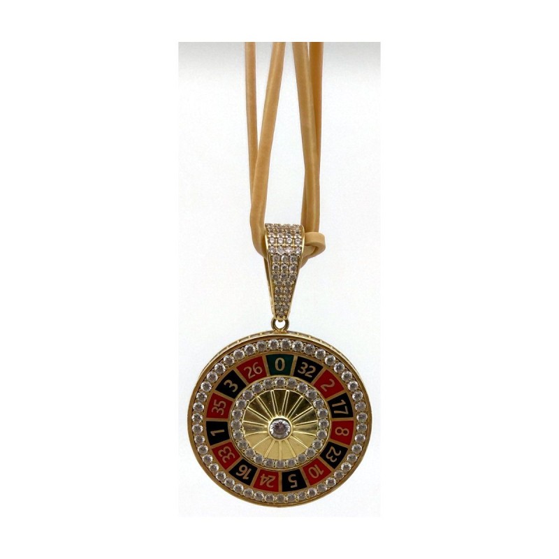 Medalla ruleta de oro 18k